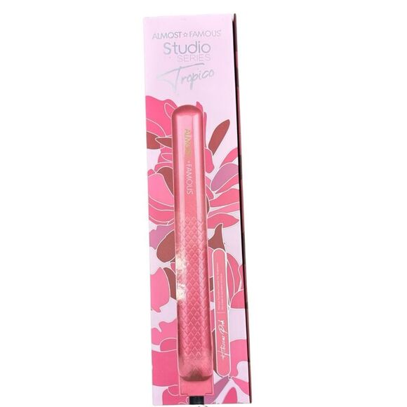 Almost Famous Studio Series Tropico Hair Straightener Hibiscus Pink NIB